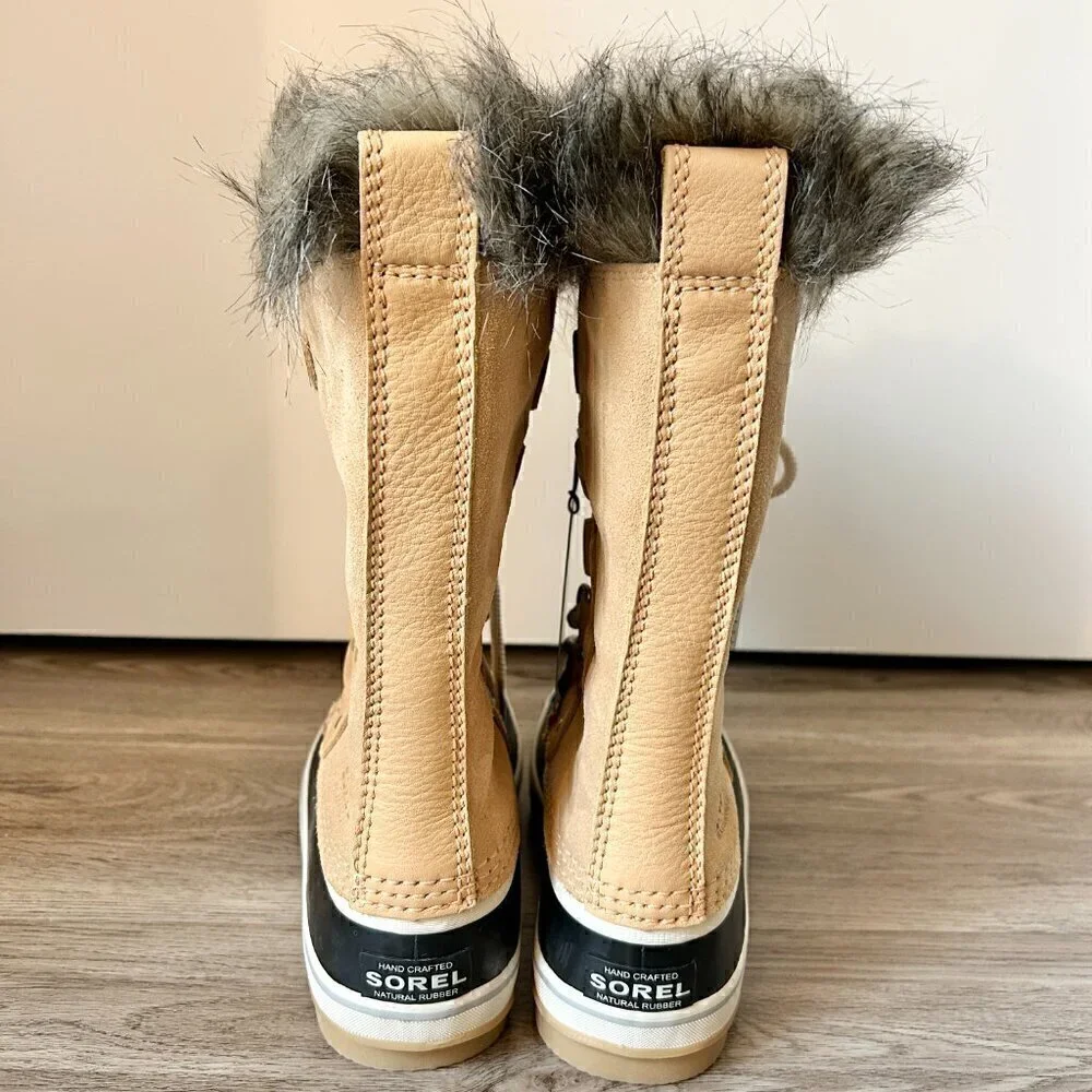 Sorel Women's Joan of Arctic Faux Fur Waterproof Snow Boot in Honest Beige NWT
